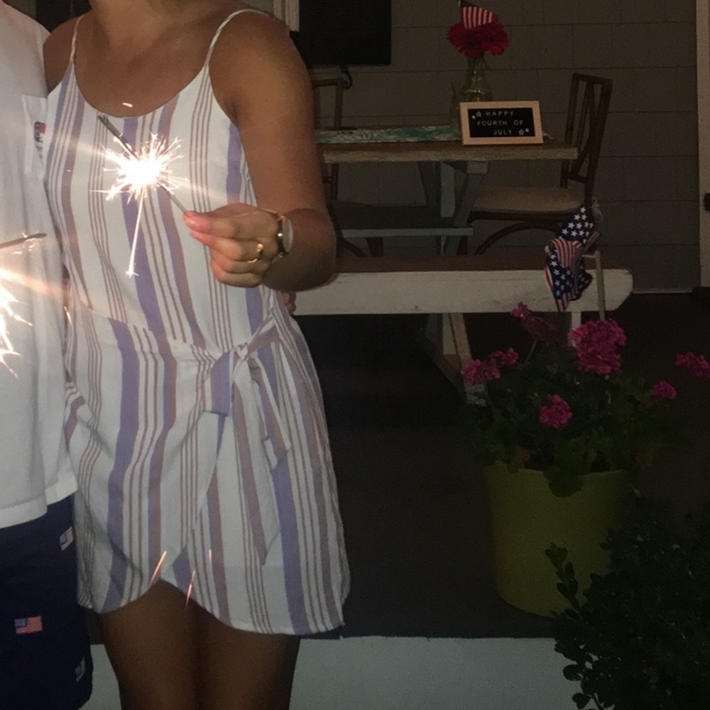 Summer front tie dress